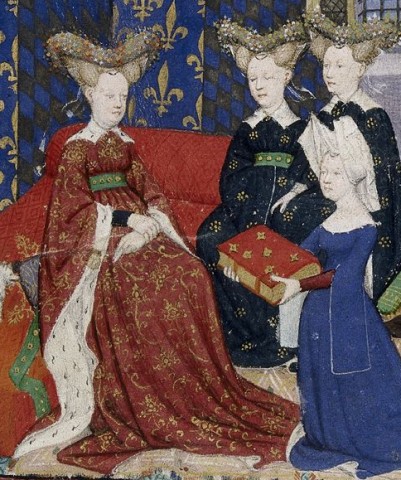 Cristina de Pisán presenta su libro a Isabela de Bavaria, Reina de Francia